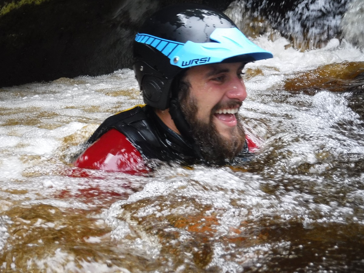 gorge-scrambling Big smiles on a gorge trip
