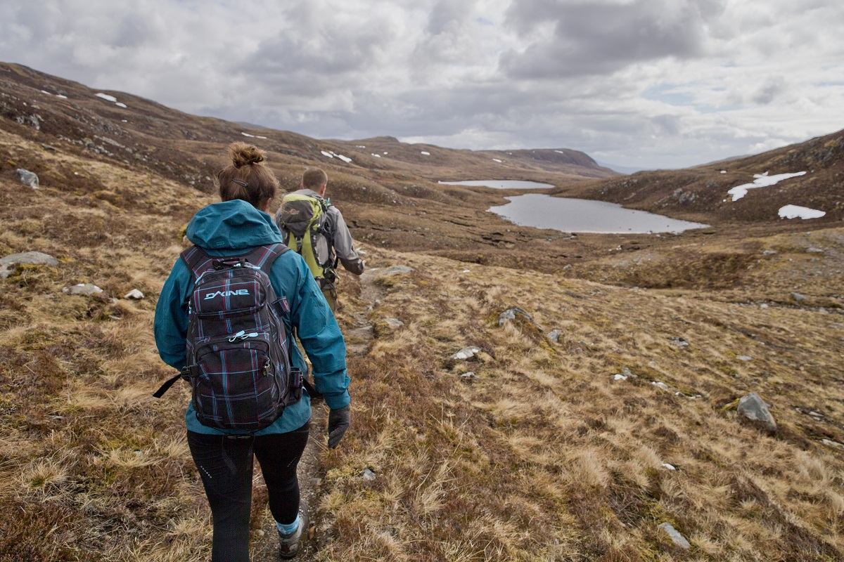 Couple on a Liquid Footprints Mountain Guiding day